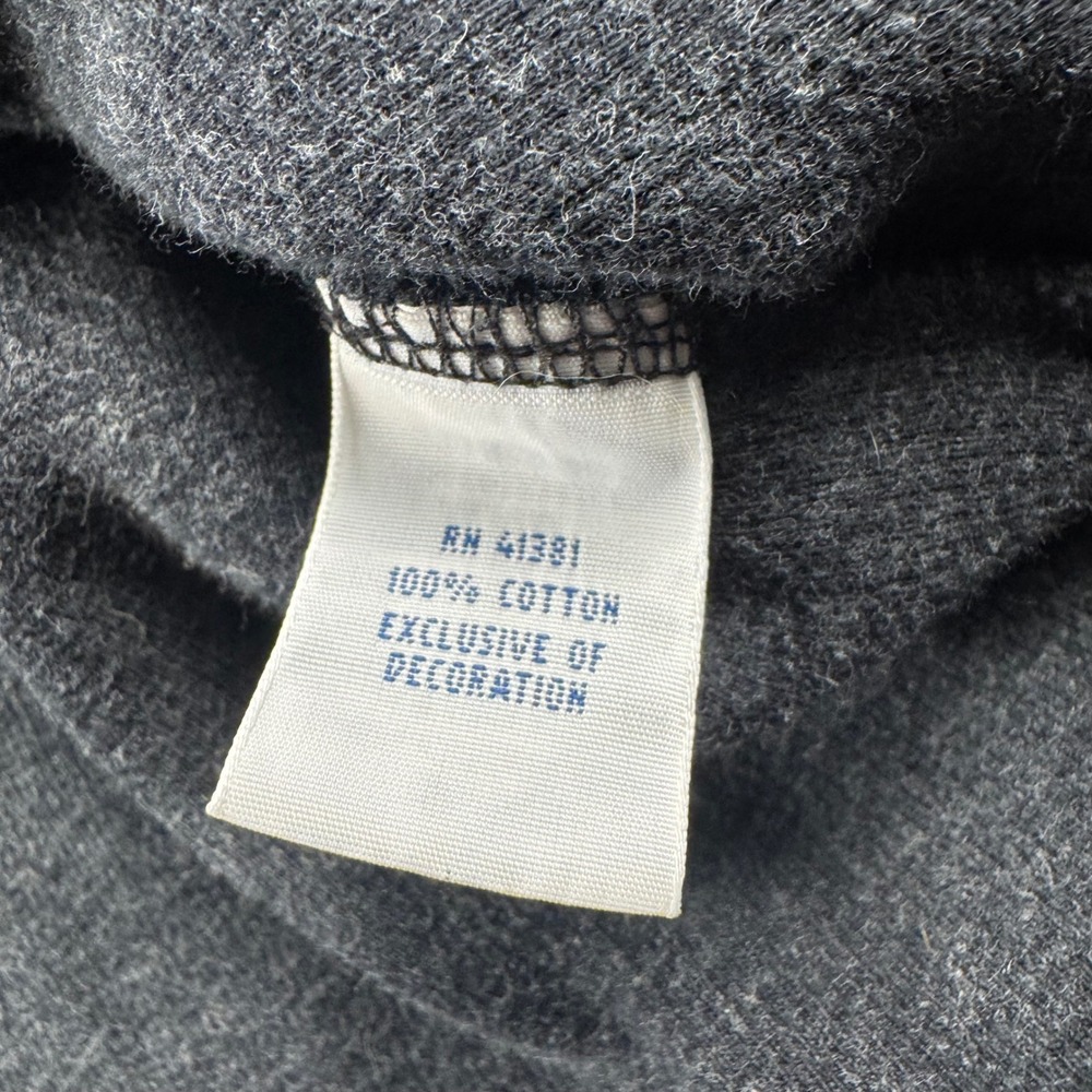 Polo Ralph Lauren Mens Quarter Zip Pullover Sweater Charcoal Gray Cotton Large - Picture 8 of 10